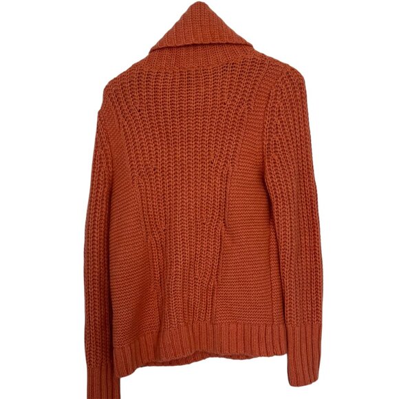 Banana Republic Women Cable Knit Chunky Sweater Italian Yarn Merino Wool Alpaca - Picture 2 of 8